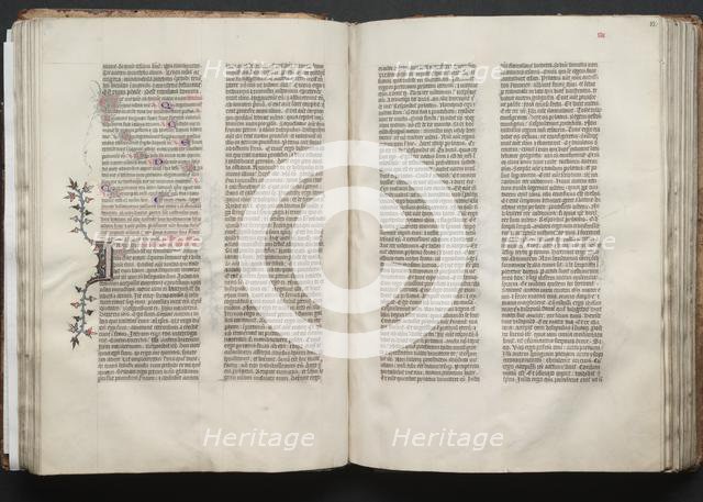 The Gotha Missal: Fol. 51v, Text, c. 1375. Creator: Master of the Boqueteaux (French); Workshop, and.