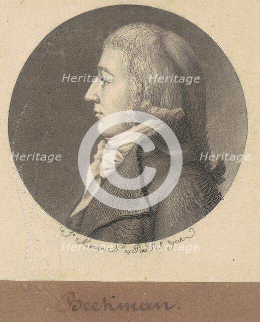 Gerard G. Beekman, Jr., 1797. Creator: Charles Balthazar Julien Févret de Saint-Mémin.