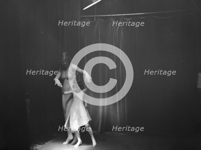 Carmen, Miss, with unidentified child dancer, 1917 Creator: Arnold Genthe.