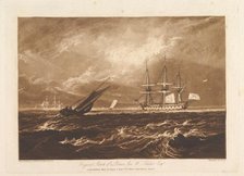 The Leader Sea Piece (Liber Studiorum, part IV, plate 20), March 29, 1809. Creator: JMW Turner.