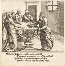 The Payment of Judas, 1547. Creator: Augustin Hirschvogel.