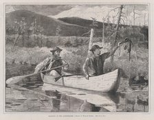 Trapping in the Adirondacks (Every Saturday, Vol. I, New Series), October 24, 1870. Creator: John Parker Davis.