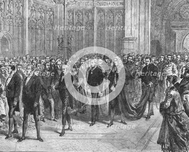 'Mr Gladstone's First Premiership: The Meeting of the Parliament of 1868-1874', (1901).  Creator: Unknown.