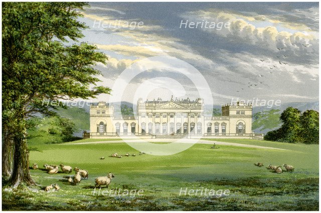 Harewood House, Yorkshire, home of the Earl of Harewood, c1880. Artist: Unknown