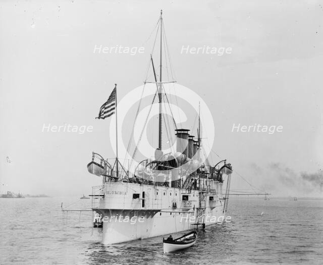 U.S.S. Columbia, between 1894 and 1901. Creator: Unknown.
