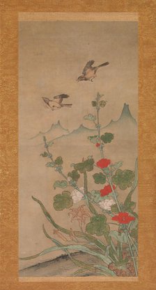 Birds and Flowers of Summer and Autumn, mid-16th century. Creator: Shikibu Terutada.