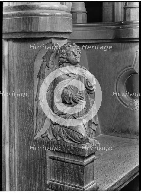 St Albans Cathedral, St Albans, Hertfordshire, July 1958. Creator: Margaret F Harker.