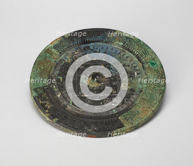 Mirror with "TLV" Pattern, Eastern Han dynasty (A.D. 25-220), c. 1st century A.D. Creator: Unknown.