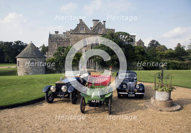Rolls Royce Alpine Eagle, De Dion Bouton & Riley 2.5 RMB, Palace House, Beaulieu. Creator: Unknown.