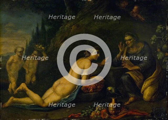 Vertumnus and Pomona, 1700-1799. Creator: Unknown.