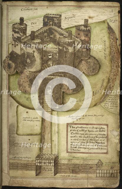 View of the Castle of Lyons (Holt Castle), 1620. Creator: Unknown.