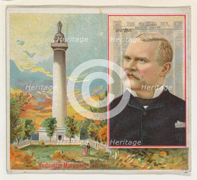 George Abel, The Baltimore Sun, from the American Editors series (N35) for Allen & Ginter ..., 1887. Creator: Allen & Ginter.