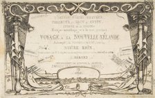 Cover: The Voyage to New Zealand (1842 - 46), 1866. Creator: Charles Meryon.