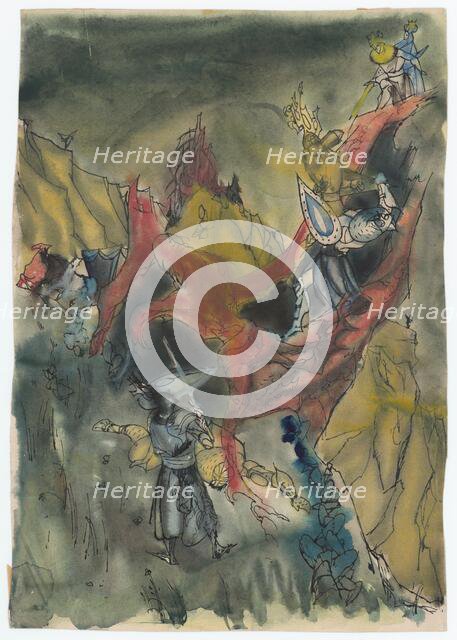 Study for a Full-Page Illustration for a Fairy Tale, 1940-1944. Creator: Ján Novák.