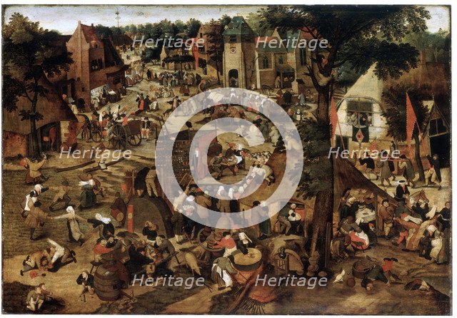 'Fair with a Theatrical Performance', c1580-1630. Artist: Pieter Brueghel the Younger