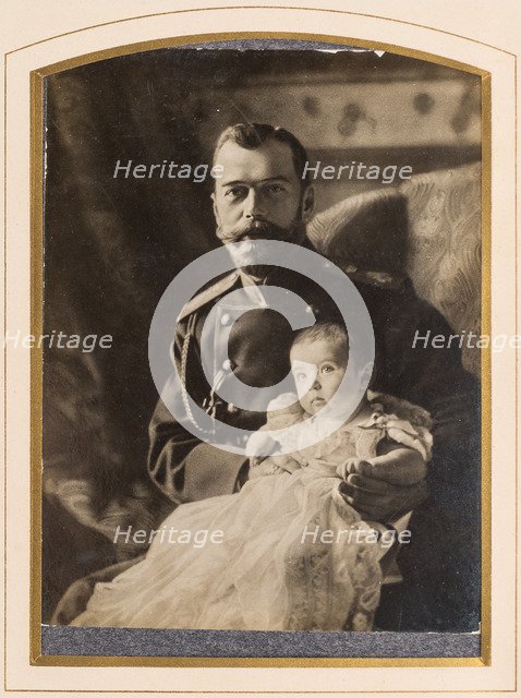 Tsar Nicholas II and Tsarevich Alexei, 1904.