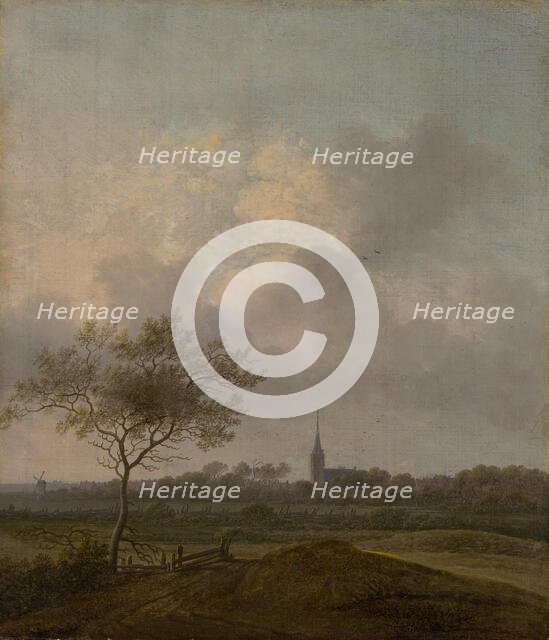 Landscape with church in Rijswijck, 1660. Creator: Jacob Pietersz. van der Croos.