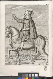 Equestrian portrait of Don Fernando Joaquín Fajardo and Joaquin Alvarez de Toledo, Marquis of Los…