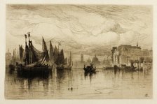 A Cloudy Day in Venice, 1881. Creator: Samuel Colman.