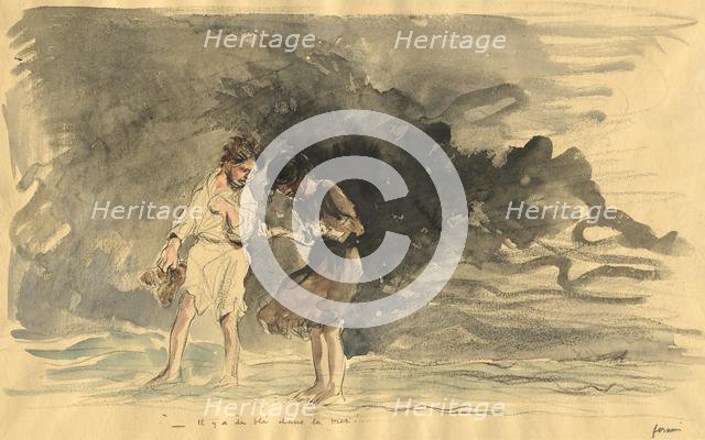 There is corn in the sea!, fourth quarter 1800s or first third 1900s. Creator: Jean Louis Forain (French, 1852-1931).