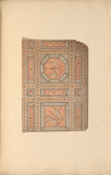 Design for Lobby Ceiling after Piranesi, Chamber Story, Castlecoole, County Fermanagh..., ca.1790-97 Creator: James Wyatt.