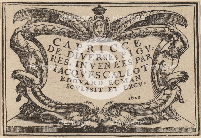 Title Page for "The Capricci", 1621. Creator: Edouard Eckman.