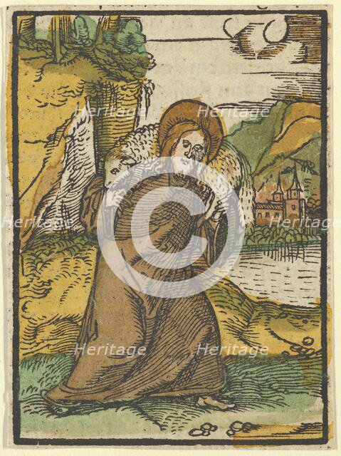 Christ as Good Shepherd, from Das Plenarium, 1517. Creator: Hans Schäufelein the Elder.