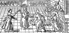Children's games in the 16th century. Artist: Unknown