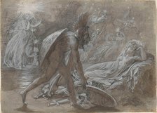 Fingal Mourning Over the Body of Malvina, from Ossian's Berrathon, c. 1810. Creator: Girodet de Roucy-Trioson.