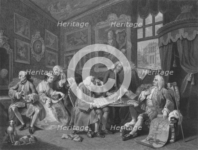 'Marriage A La Mode - The Contract', c19th century. Artist: J Garner.