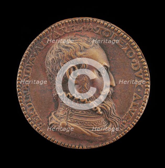 Fernando Alvarez de Toledo, 1507-1582, 3rd Duke of Alba [obverse], c. 1580. Creator: Giuliano Giannini.
