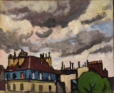 Rooftops and Clouds, Paris, 1910-1912. Creator: Henry Lyman Saÿen.