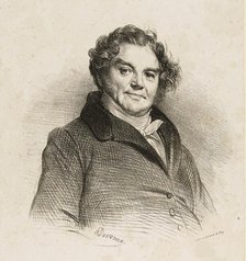 Portrait of Eugène François Vidocq (1775-1857), c. 1828. Creator: Devéria, Achille (1800-1857).