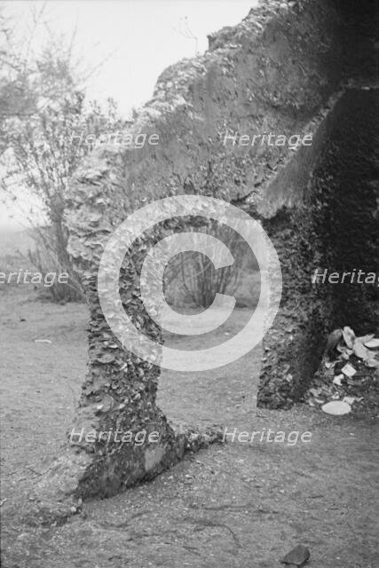 Tabby construction, ruins of supposed Spanish mission, St. Marys, Georgia, 1936. Creator: Walker Evans.