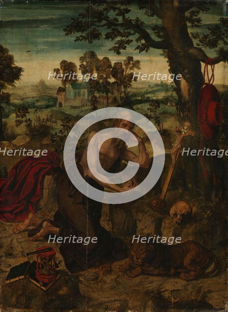 St. Jerome, probably between 1530 and 1550. Creator: Workshop of Pieter Coecke van Aelst.