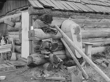 Bathrooms are scarce, farm of ex mill-worker, Bonner County, Idaho, 1939. Creator: Dorothea Lange.