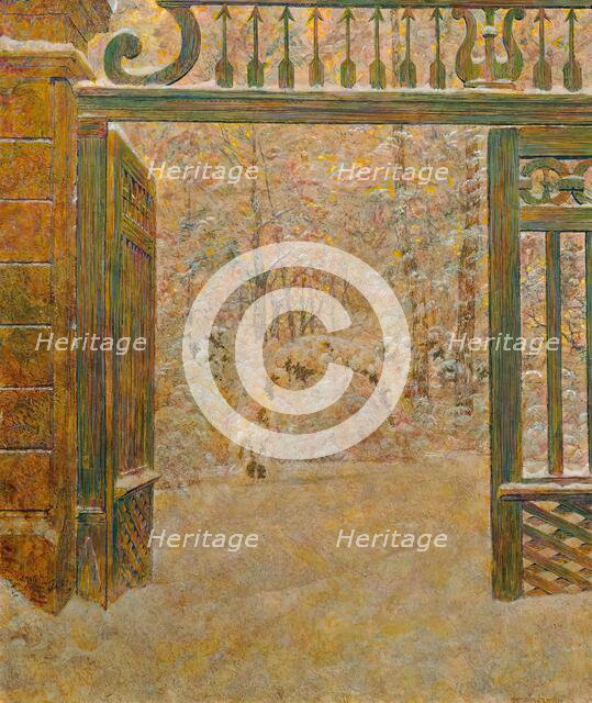 Winter in the Park, 1925. Creator: Leopold Blauensteiner.