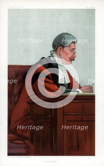 'The Recorder', 1903.Artist: Spy