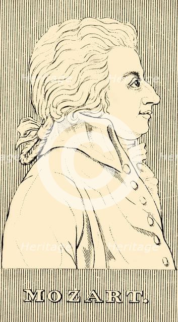 'Mozart', (1756-1791), 1830. Creator: Unknown.