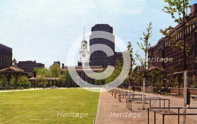 Independence Hall, Philadelphia, Pennsylvania, USA, 1955. Artist: Unknown