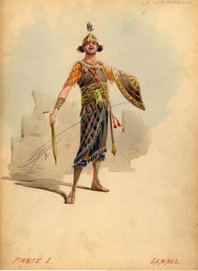 Costume design for the opera Nabucco by Giuseppe Verdi, 1913. Creator: Comelli, Attilio (1858-1925).