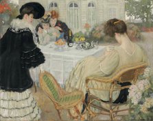 Ladies taking tea , 1902. Creator: Caro-Delvaille, Henry (1876-1928).