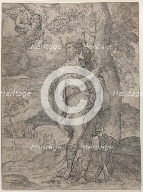 Saint Roch, 1535-73. Creator: Battista del Moro.