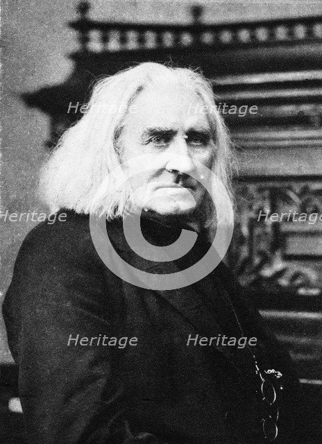 Franz Liszt, Hungarian pianist and composer, late 19th century. Artist: Unknown