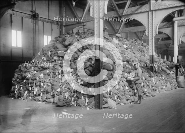 Soldiers' bags astray, 1919. Creator: Bain News Service.