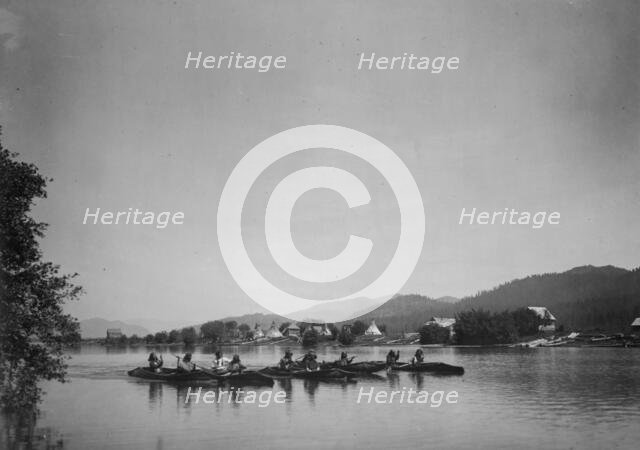 Kalispel scene, c1910. Creator: Edward Sheriff Curtis.