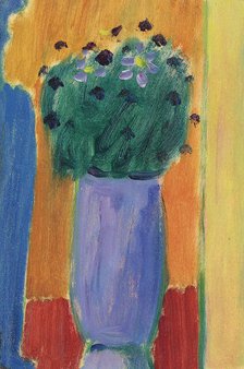 Large still life: flowers in a purple vase, c1935. Creator: Javlensky, Alexei, von (1864-1941).
