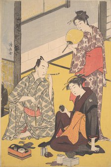 The Kabuki Actor Matsumoto Koshiro IV, ca. 1783. Creator: Torii Kiyonaga.