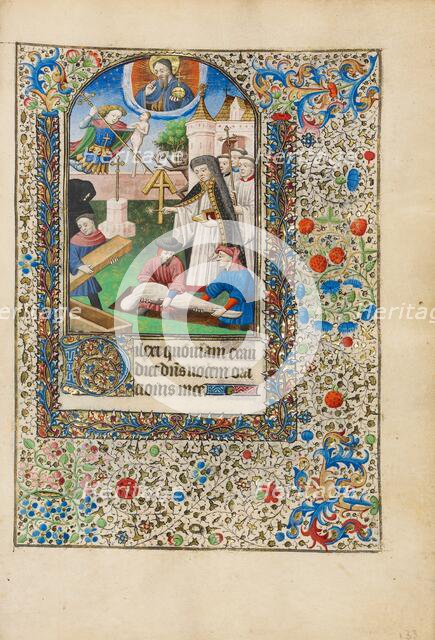 A Burial; Book of Hours, about 1440-1450. Creator: Workshop of the Bedford Master.