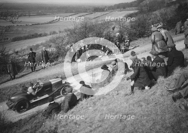 Aston Martin of Bertie Kensington-Moir, Essex Motor Club Kop Hillclimb, Buckinghamshire, 1922. Artist: Bill Brunell.